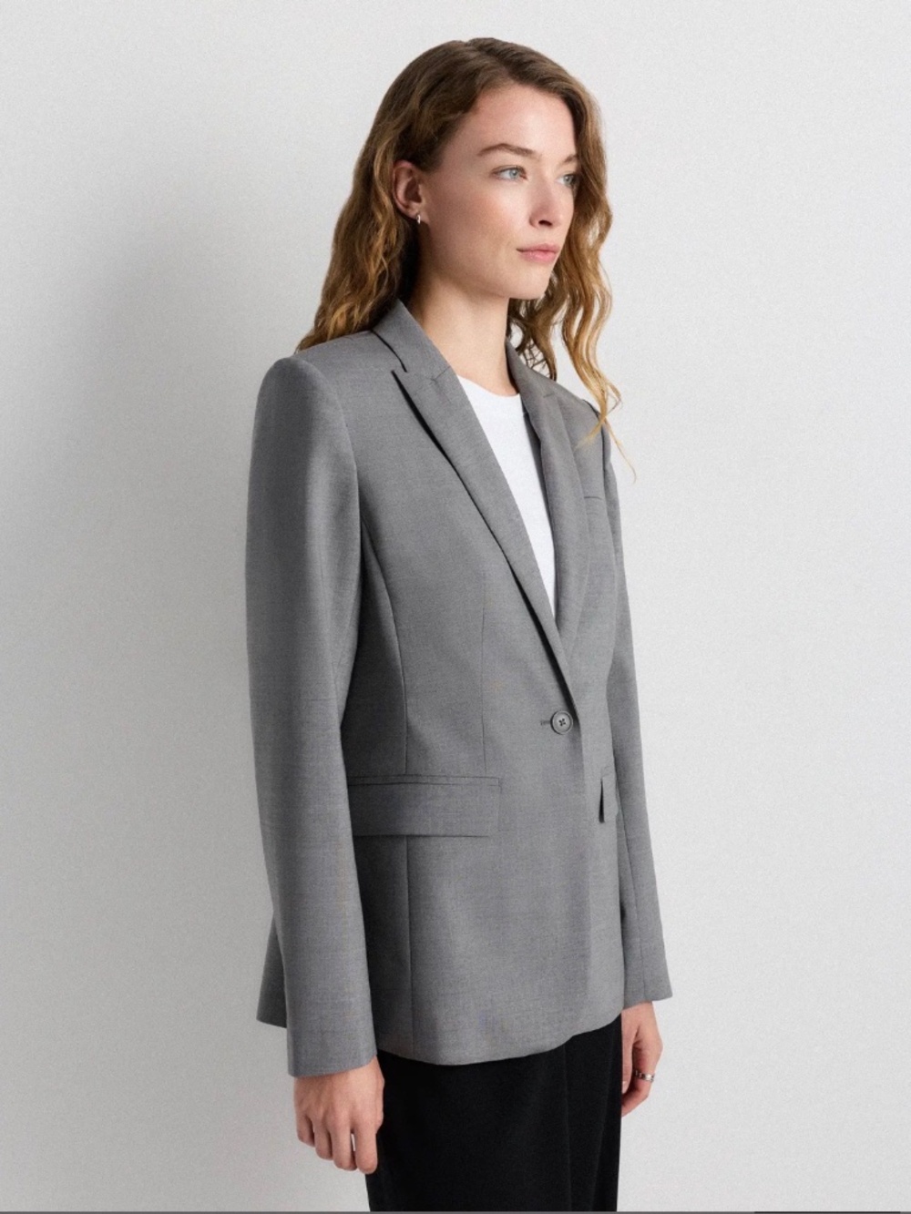 Quince Italian Wool Long Blazer
